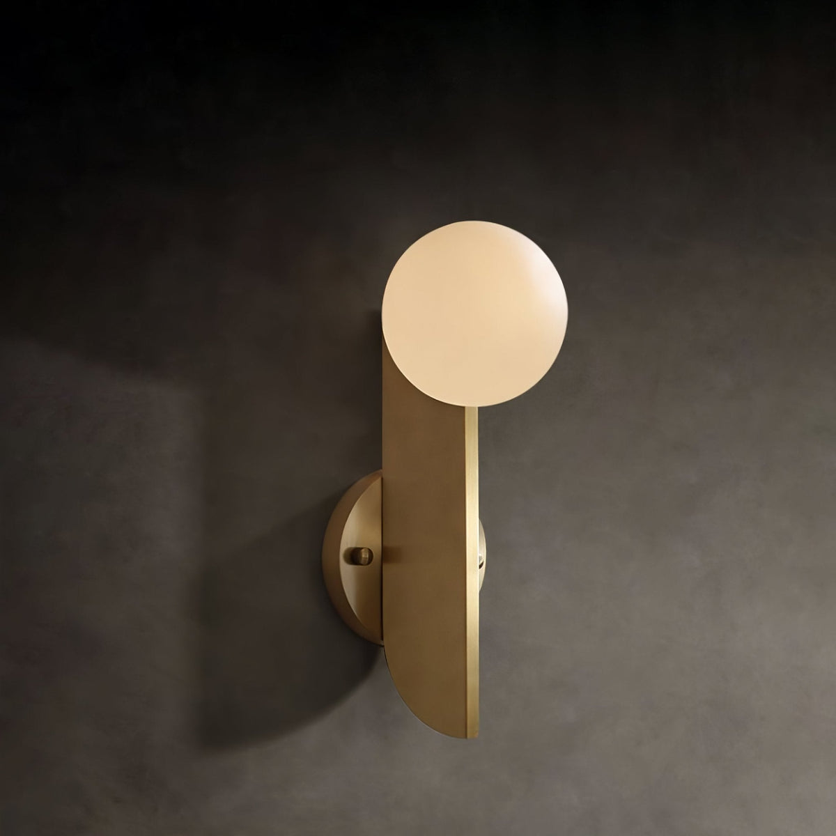 Lustra Applique Murale Globe en Verre Sculptural
