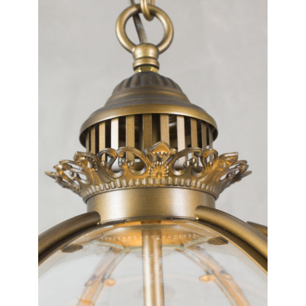 Svelte Ancien Industriel Métal Verre Suspension