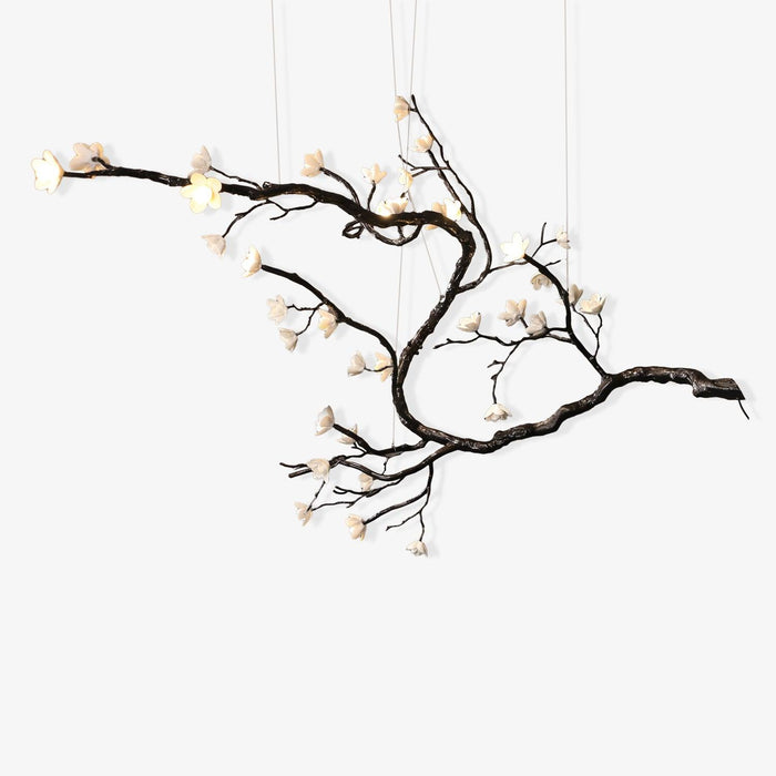 Aurora Lustre Organique à Branches et Fleurs