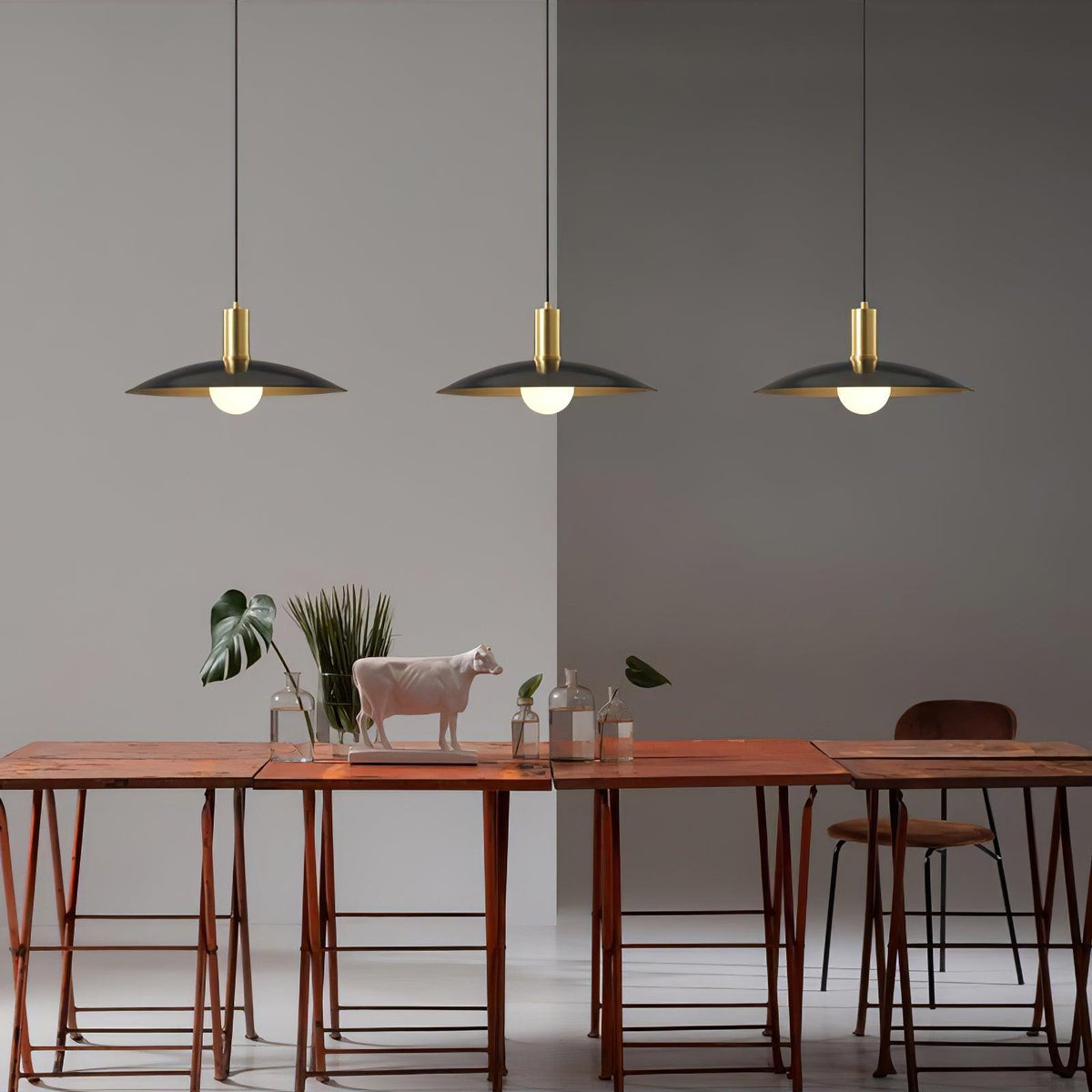 Thalora Suspension Laiton Verre Classique