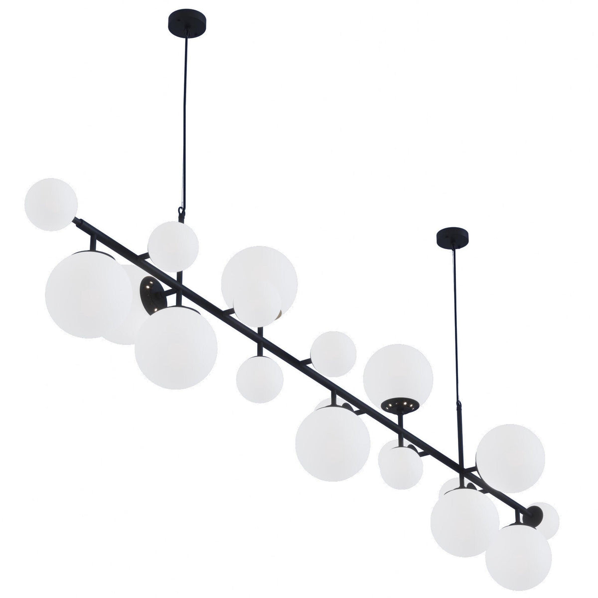 Solara Lustre Laiton Verre Globe