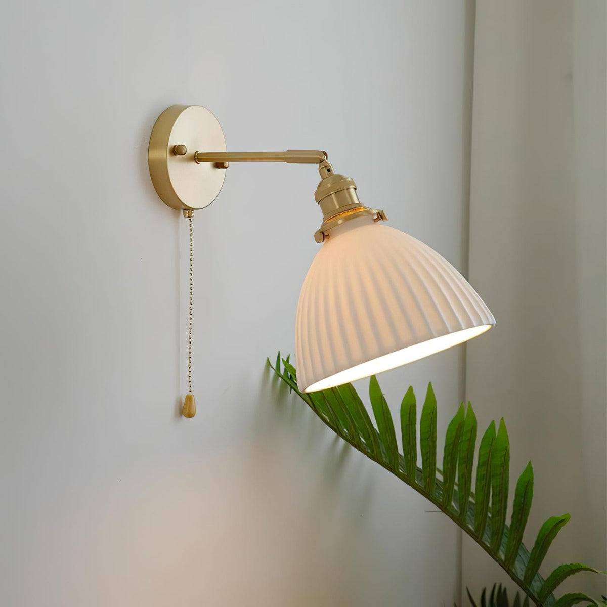 Lustra Lampe Murale Céramique Laiton Élégante