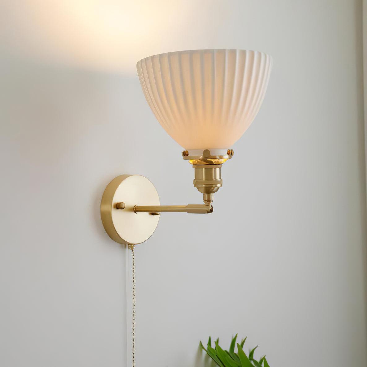 Lustra Lampe Murale Céramique Laiton Élégante