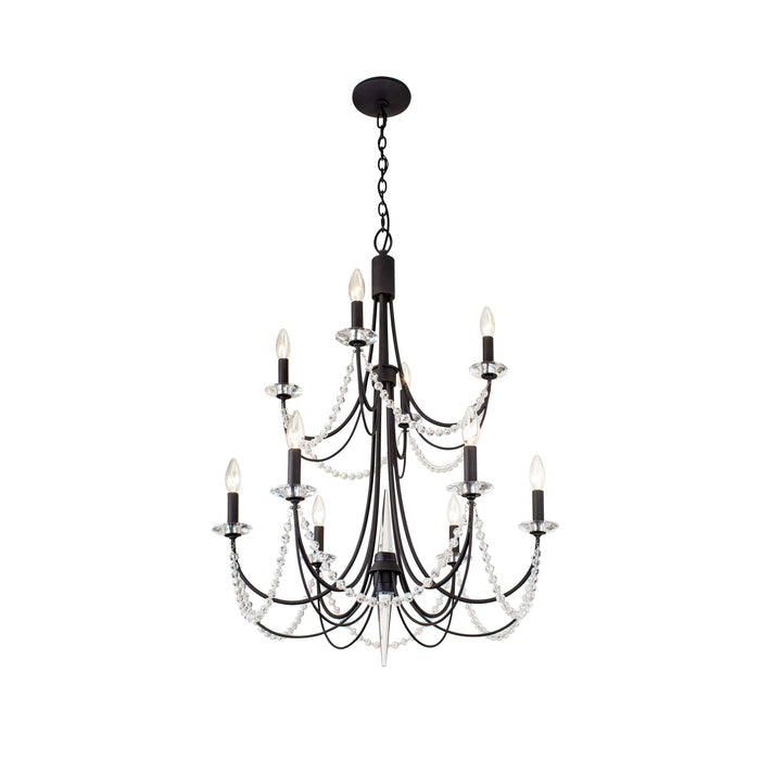 Purelux Postmodern Luxe Laiton Métal Cristal Lustre