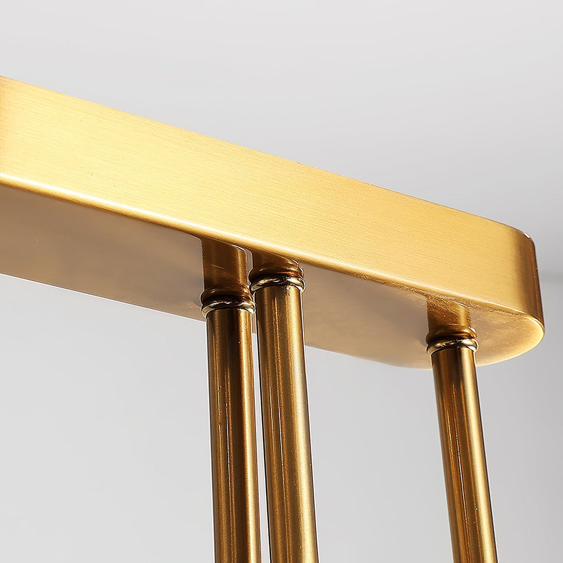 Fluide Lustre Linéaire Métal Laiton Minimaliste Moderne