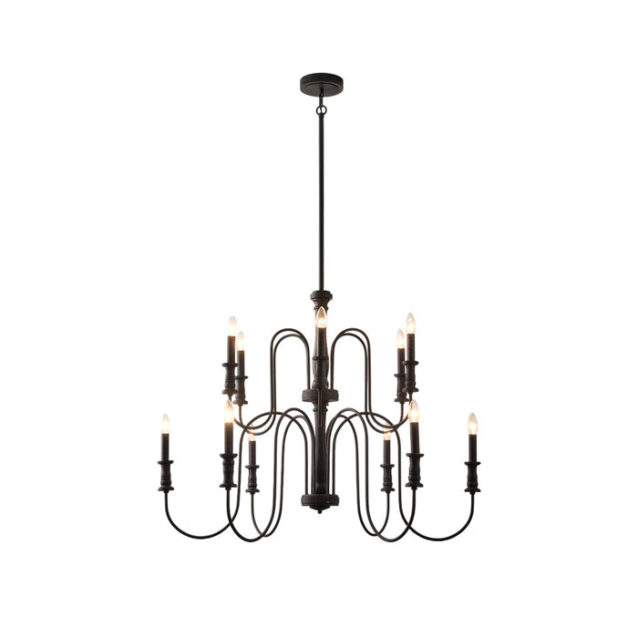 Volo Lustre Métal Bois Luxe Postmoderne