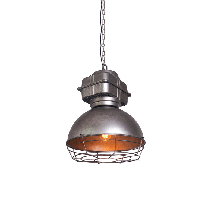 Astra Suspension Métal Brillant Industrielle Vintage