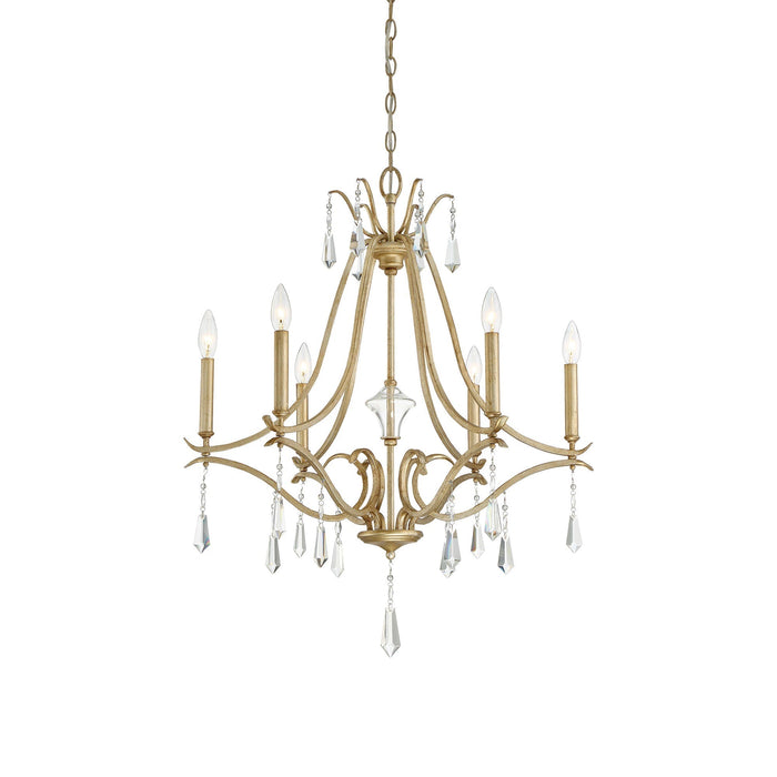 Lyra Lustre Cristal Cuivre Luxe Postmoderne