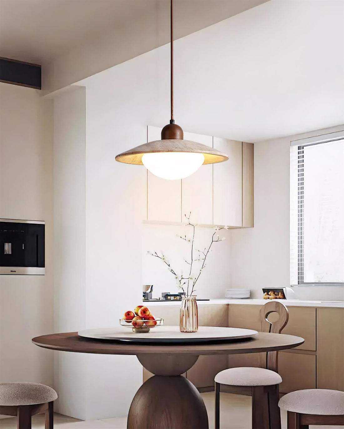 Ritta Suspension Minimaliste en Travertin