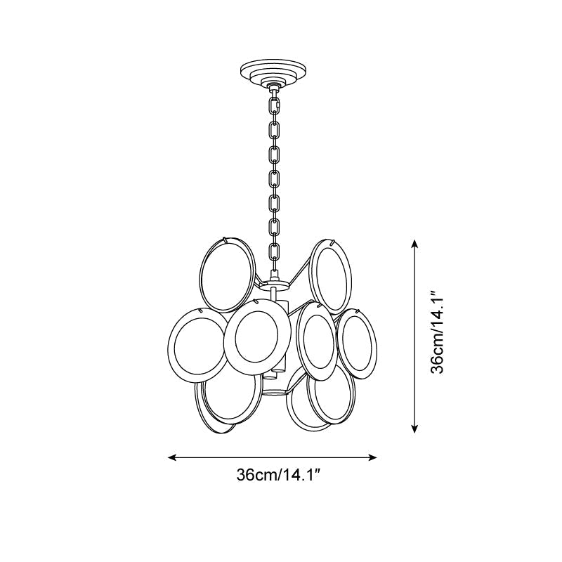 Brunelle Verre Poli Élégance Suspension