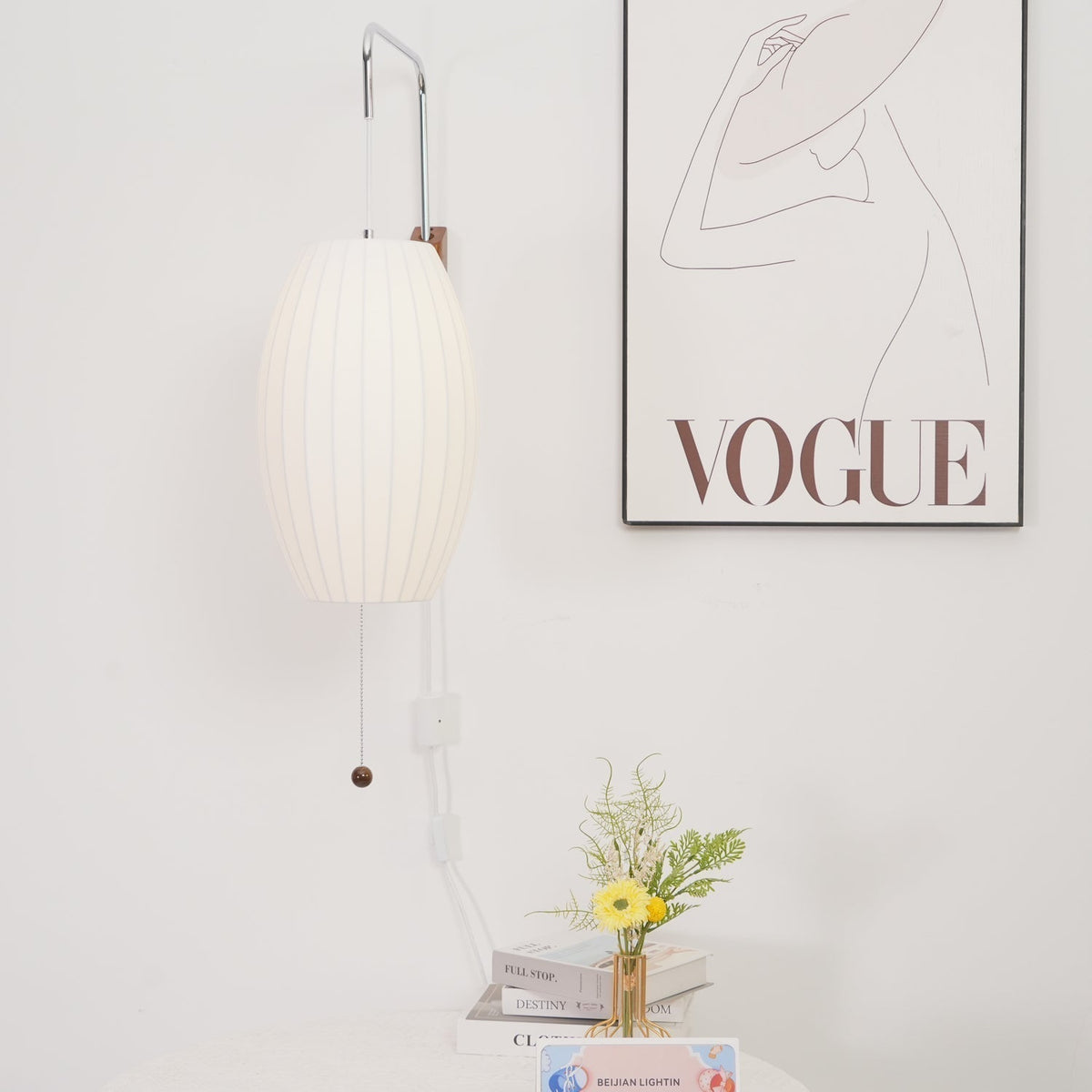 Lustra Wall Sconce Walnut Ball