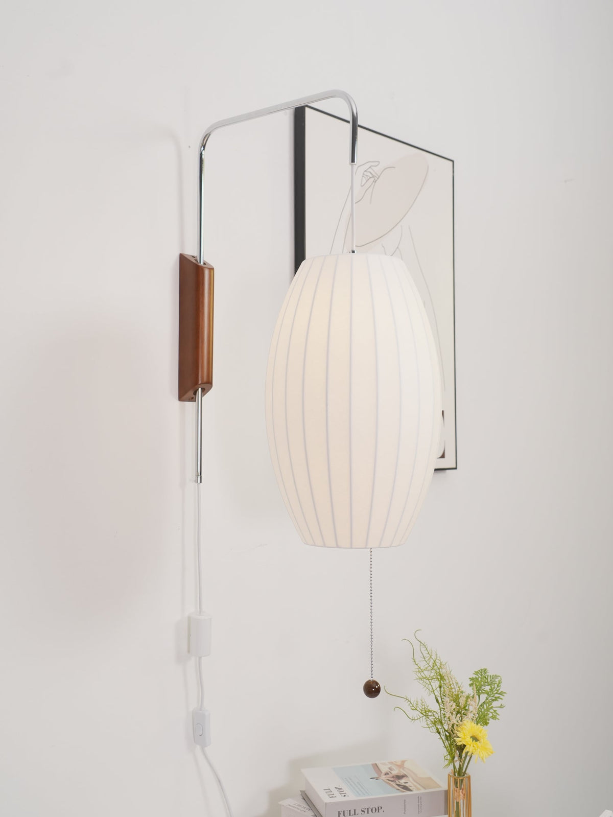 Lustra Wall Sconce Walnut Ball