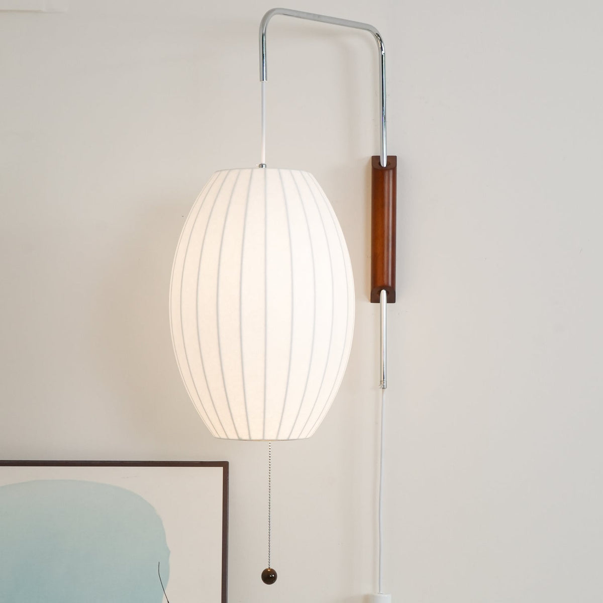 Lustra Wall Sconce Walnut Ball