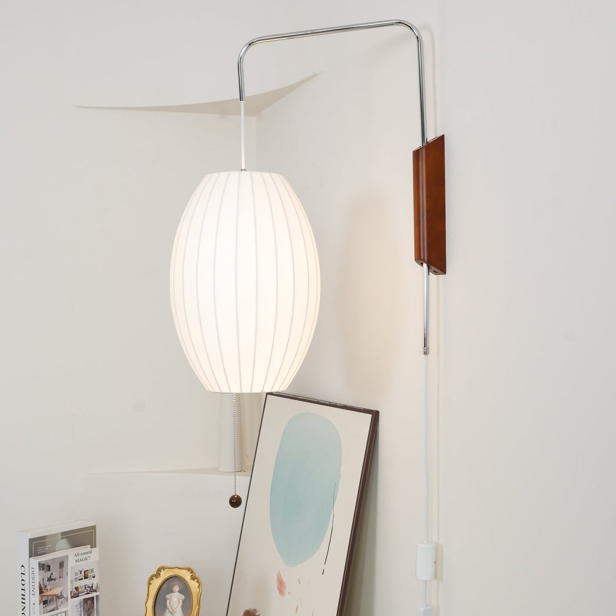 Lustra Wall Sconce Walnut Ball