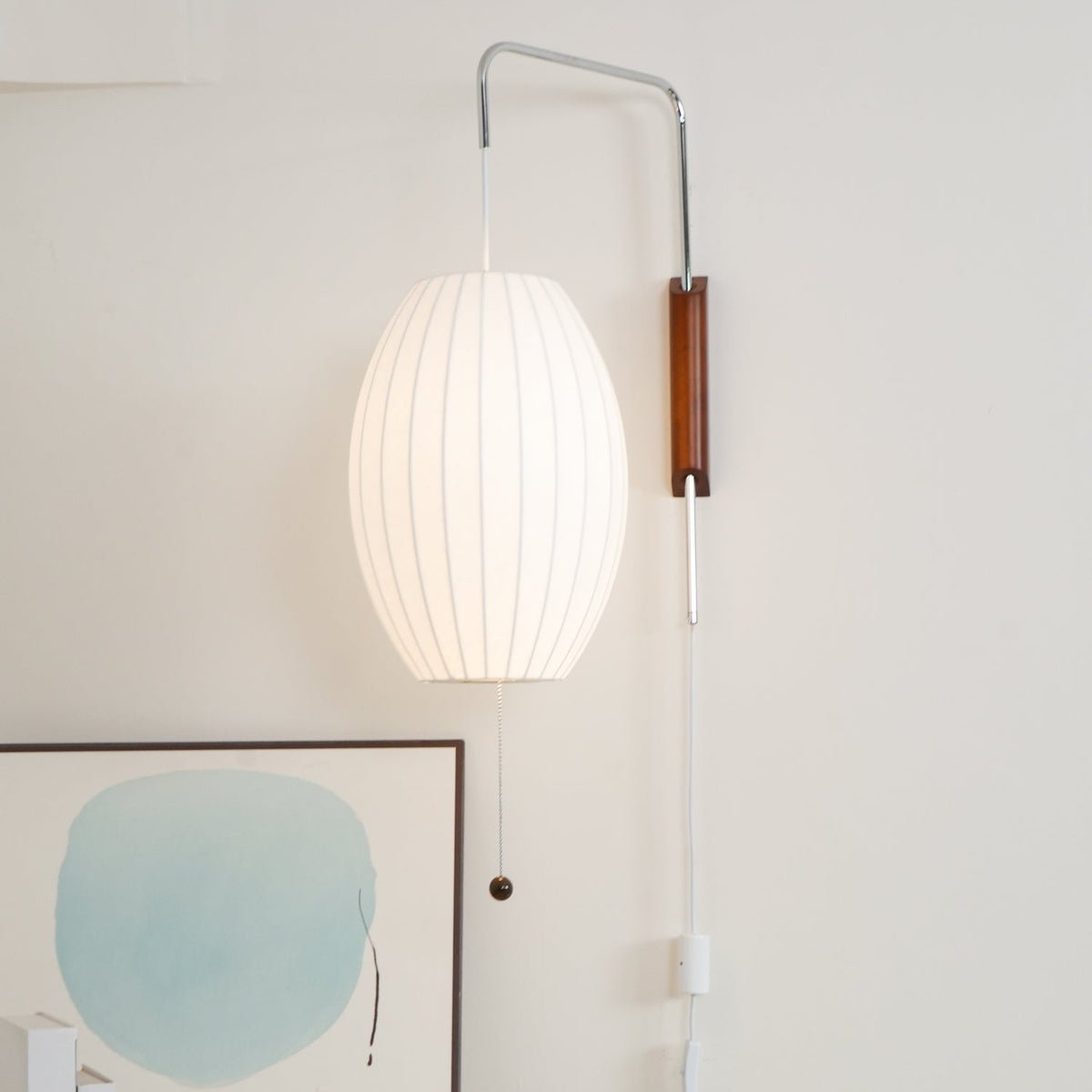 Lustra Wall Sconce Walnut Ball