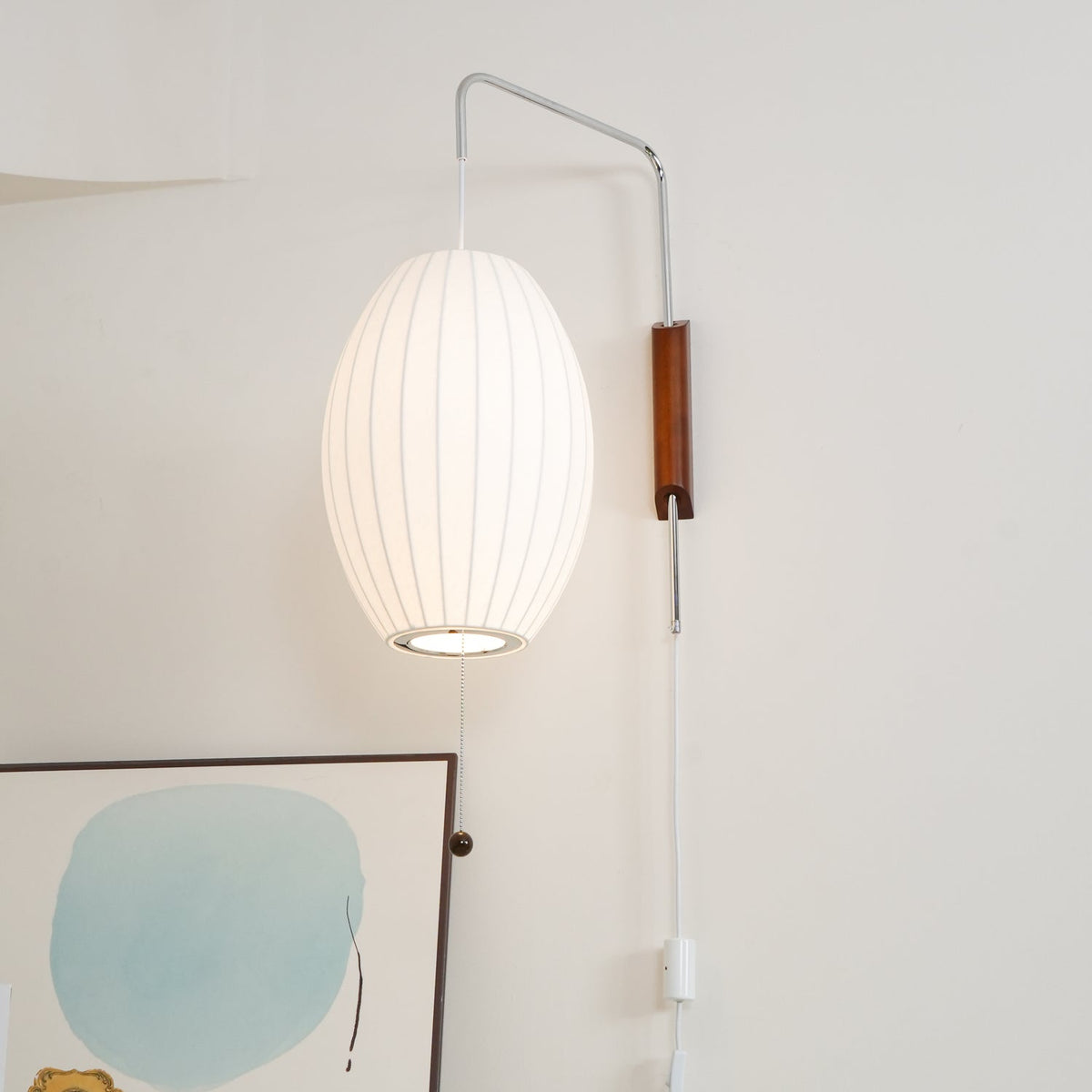 Lustra Wall Sconce Walnut Ball