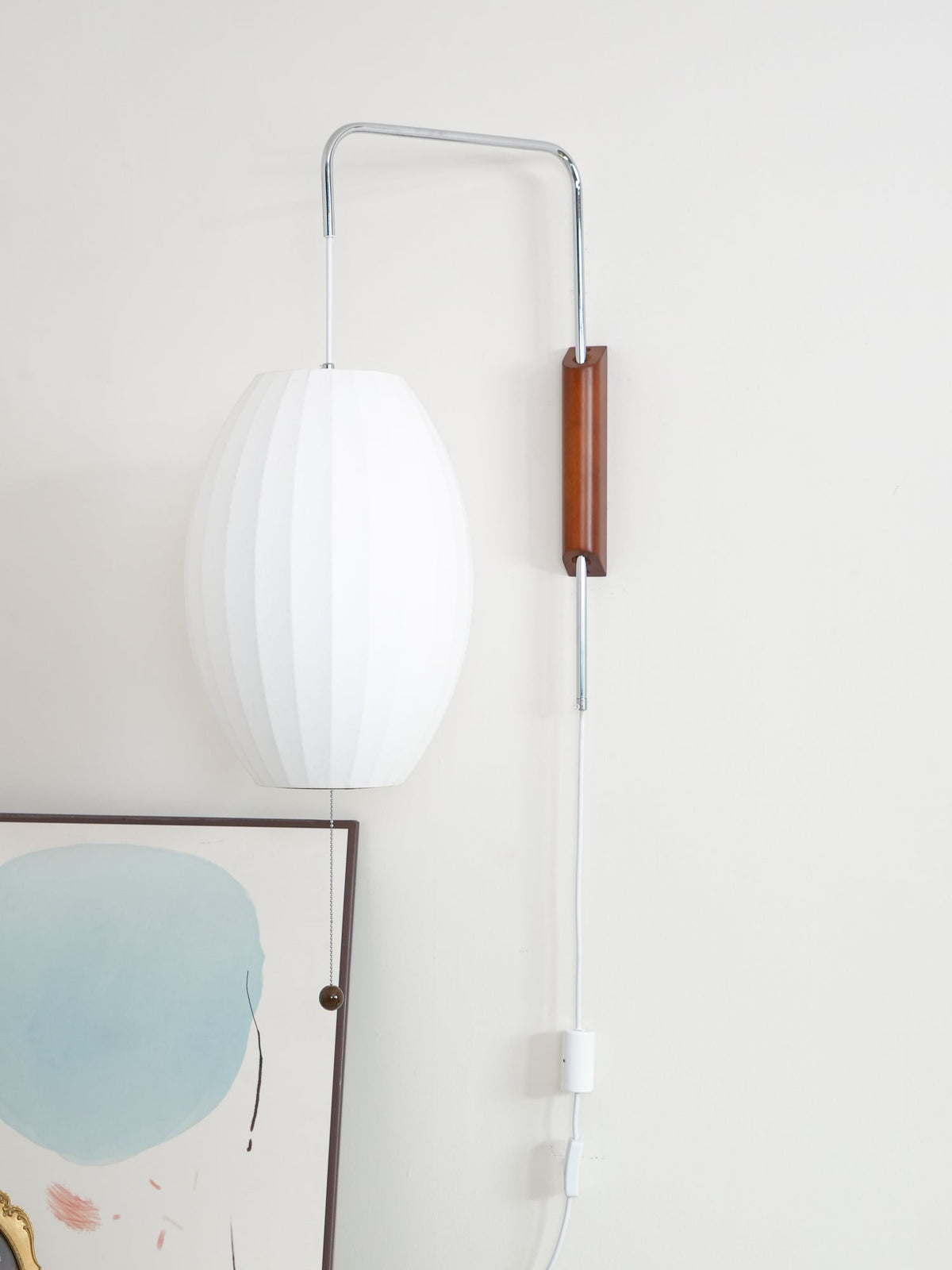 Lustra Wall Sconce Walnut Ball