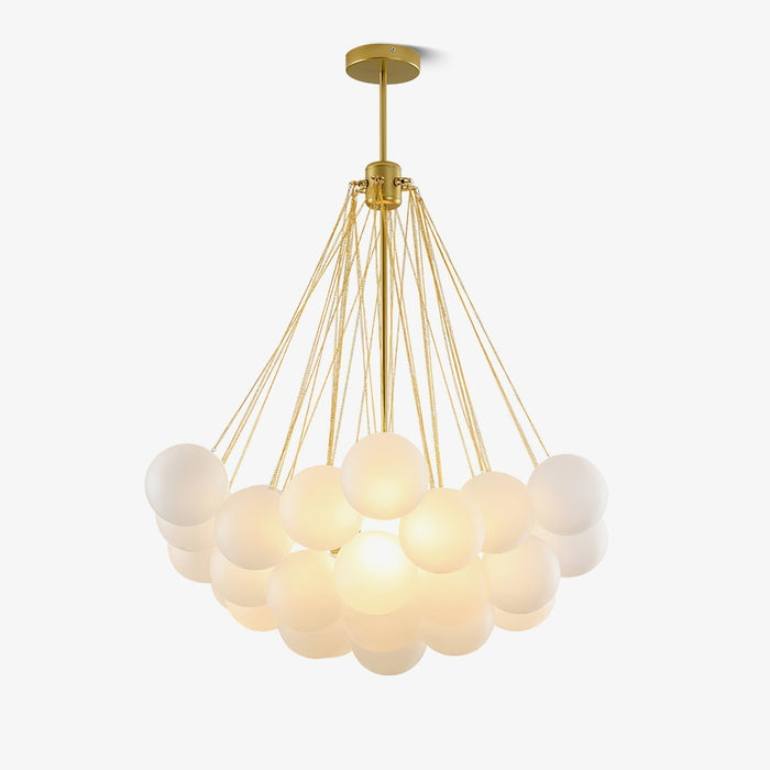 Lustra Lustre Bulles en Verre Satiné