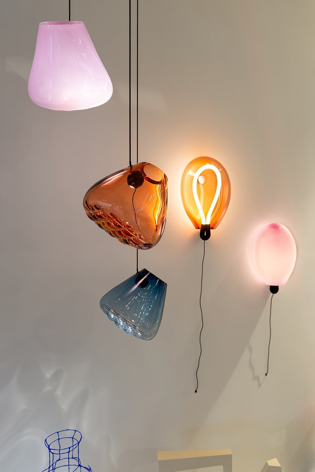 Lysolila Premium Nordic Art Glass Wall Light