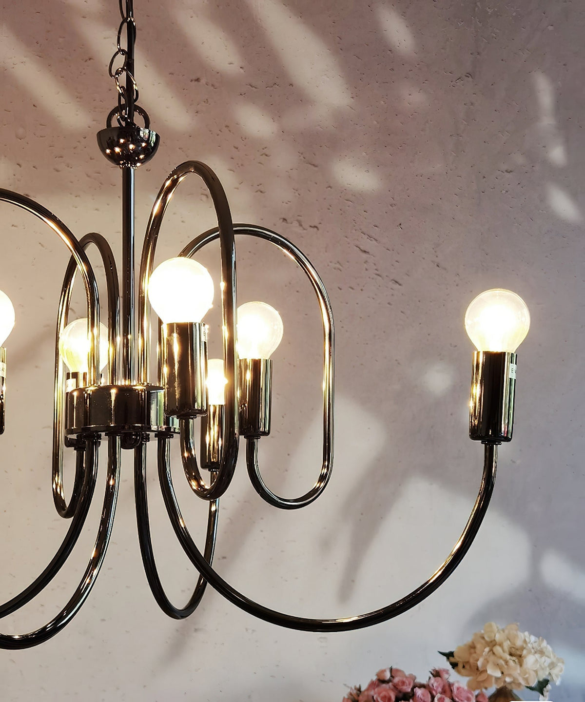 Ombre Elegance Lustre en Métal Style Industriel Vintage