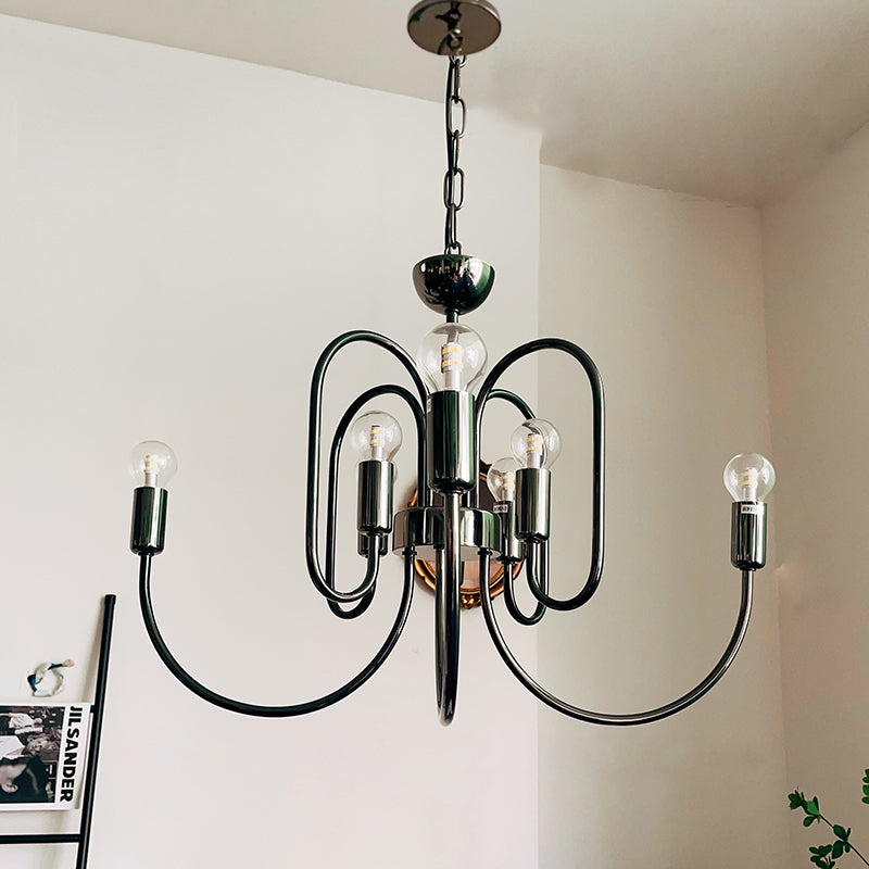 Ombre Elegance Lustre en Métal Style Industriel Vintage