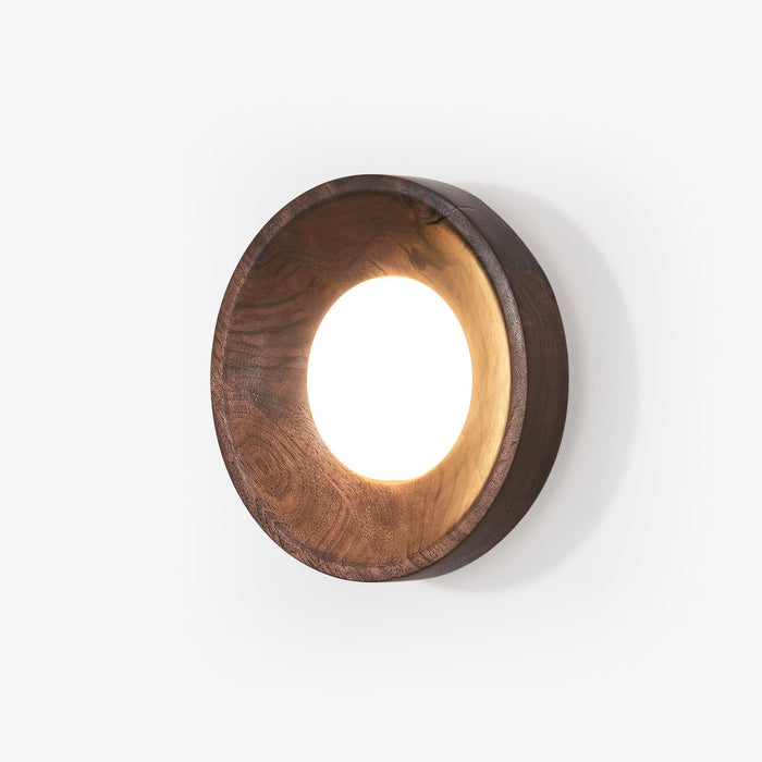 Lustra Lampe Murale Bois de Noyer Acrylique