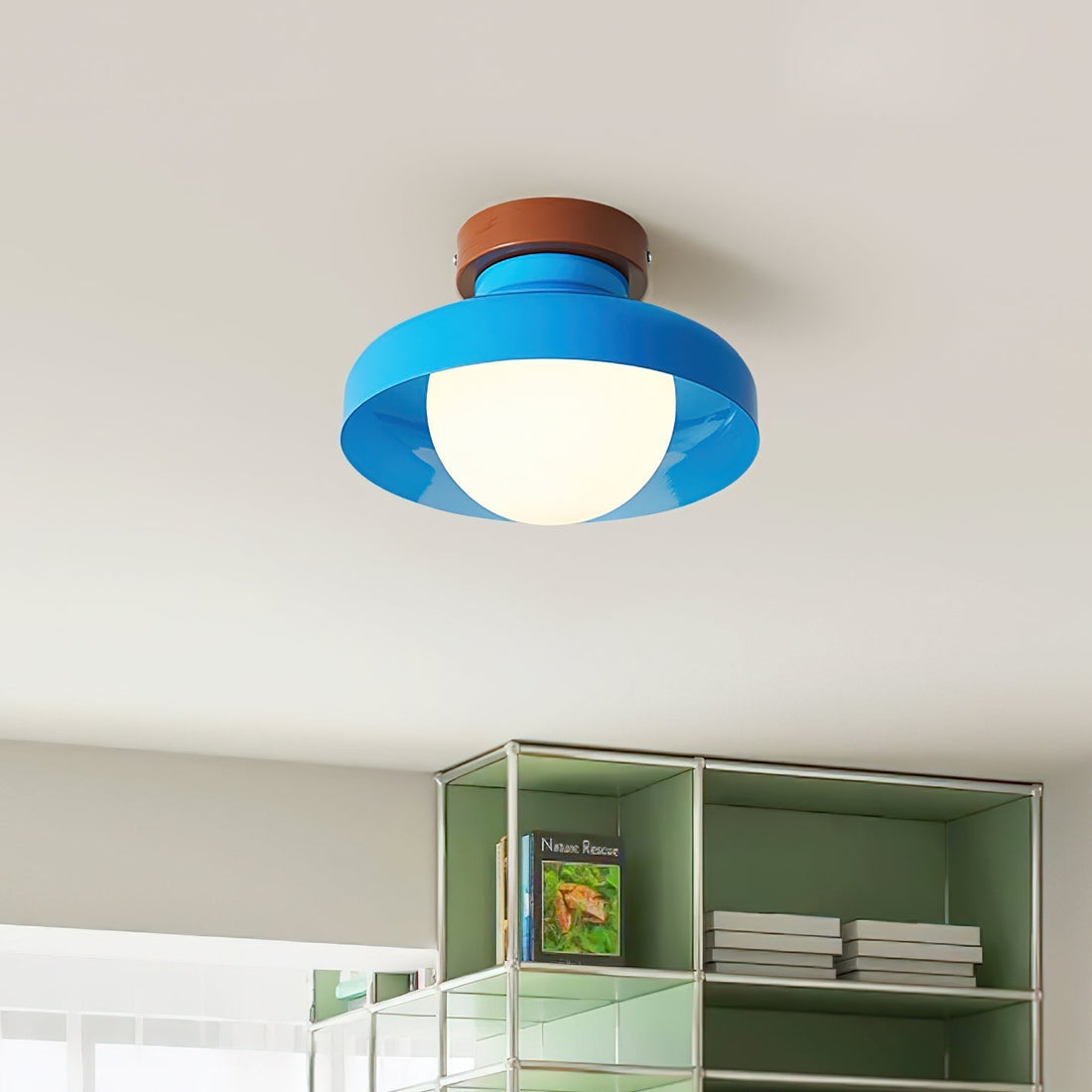 Solvane Plafonnier encastré bleu