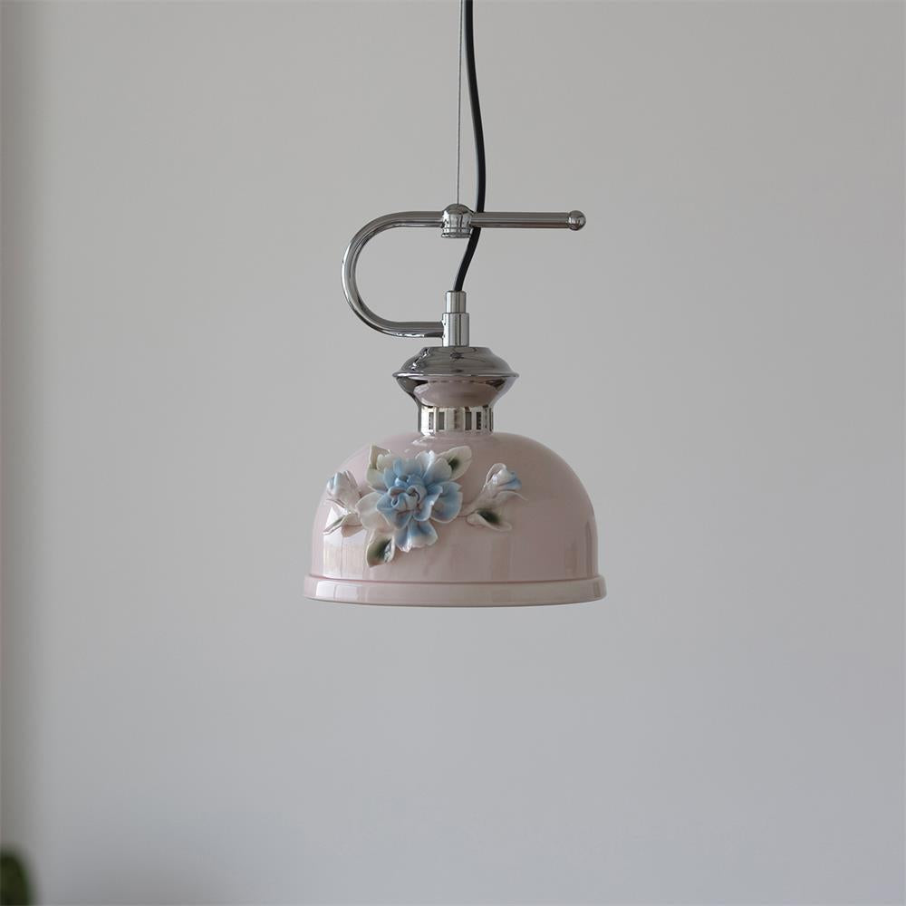 Camellia Suspension Céramique Vintage