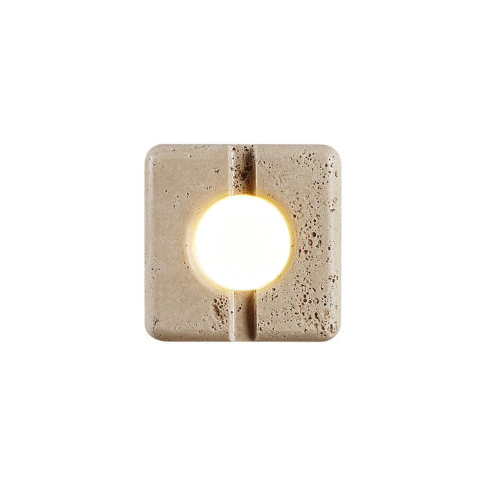 Kosmo Lampe Murale Style Minimaliste Moderne en Travertin Transparent