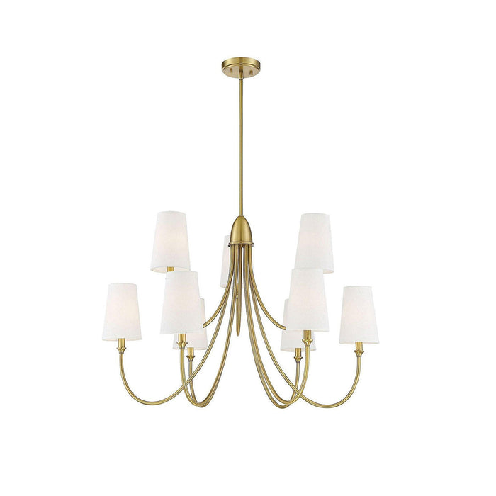 Premium Lustre Lumin Style Vintage-Industriel en Tissu et Métal