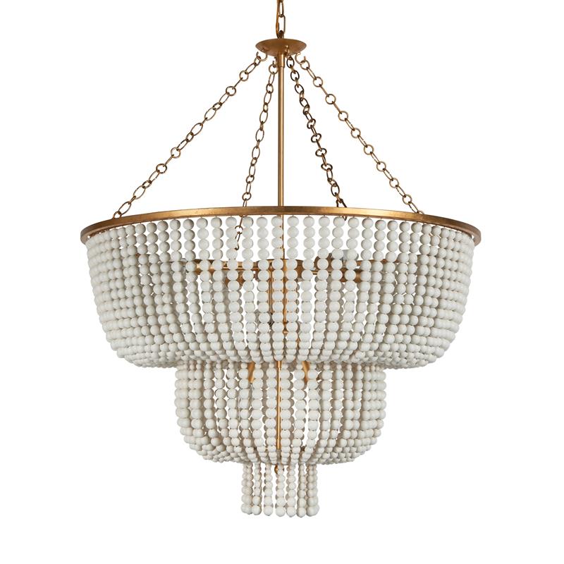 Opal Lustre en Métal et Bois de Luxe Postmoderne
