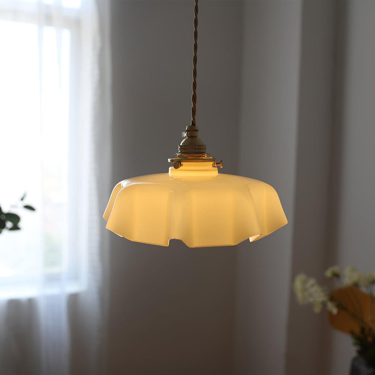 Civen Suspension Fleur Verre