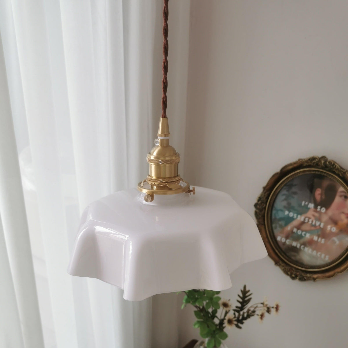 Civen Suspension Fleur Verre