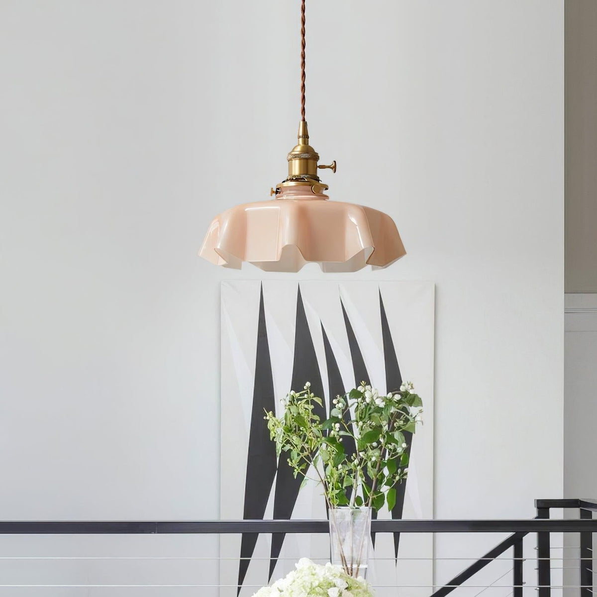 Civen Suspension Fleur Verre