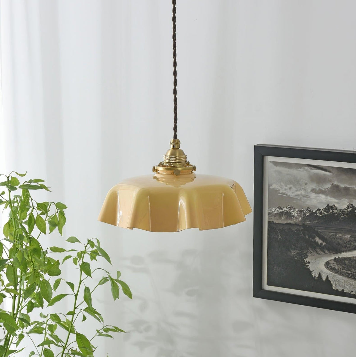 Civen Suspension Fleur Verre
