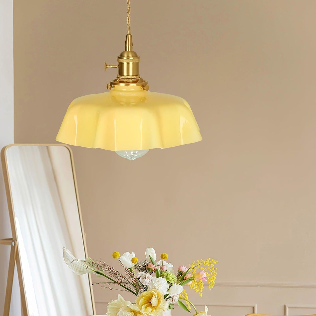 Civen Suspension Fleur Verre