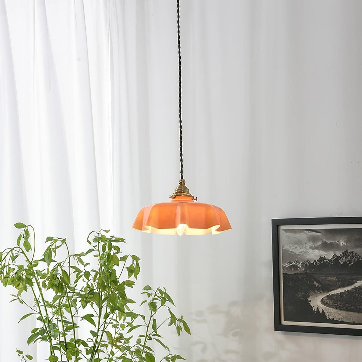 Civen Suspension Fleur Verre