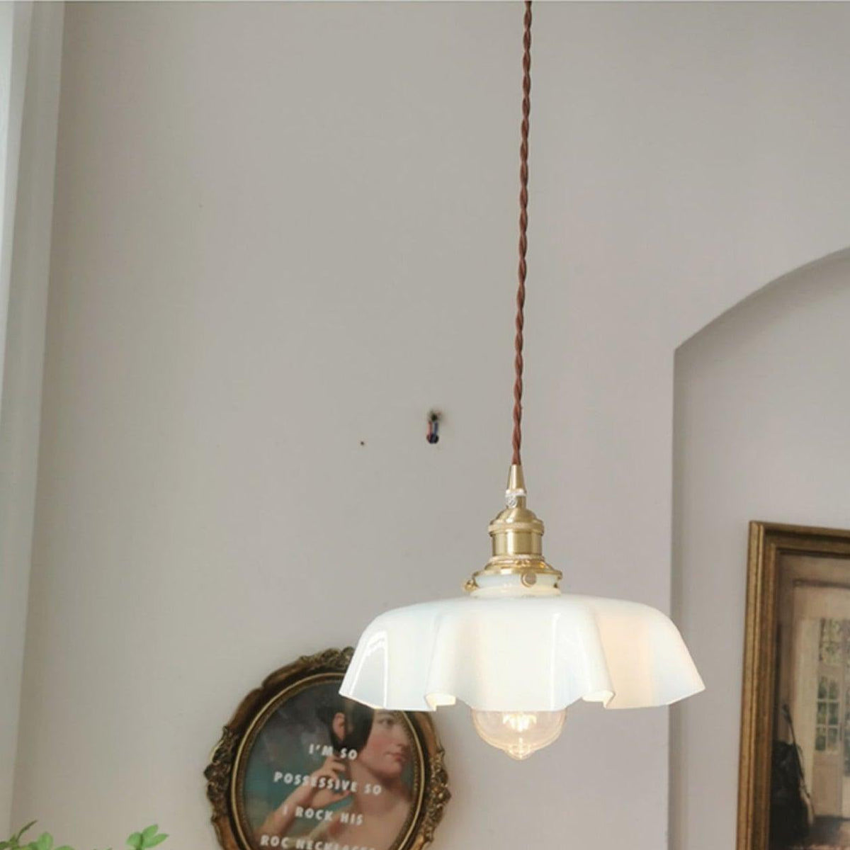 Civen Suspension Fleur Verre