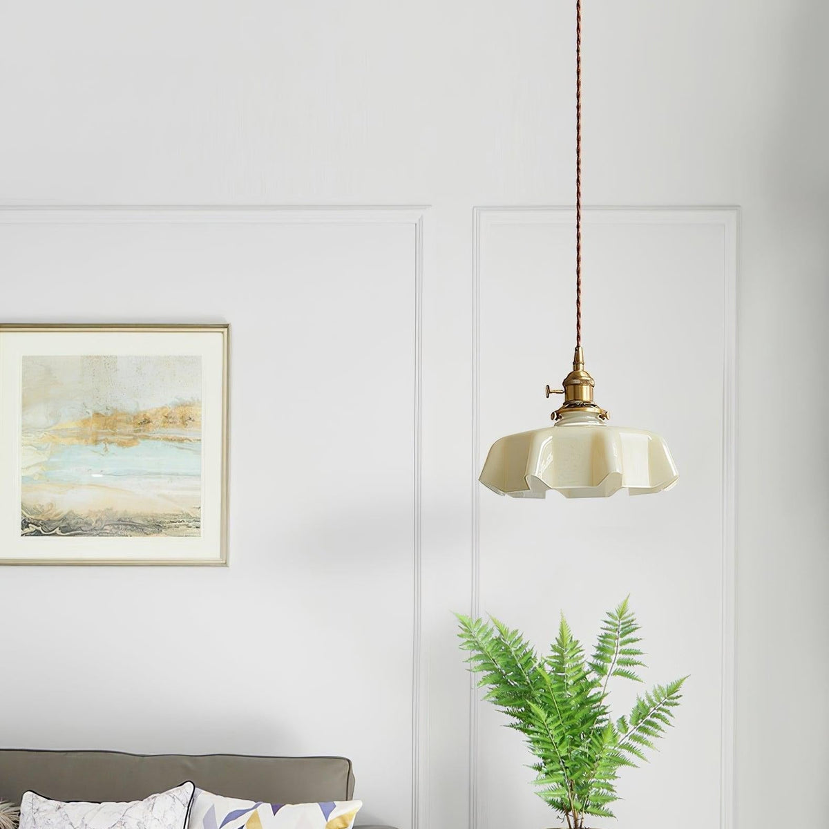 Civen Suspension Fleur Verre