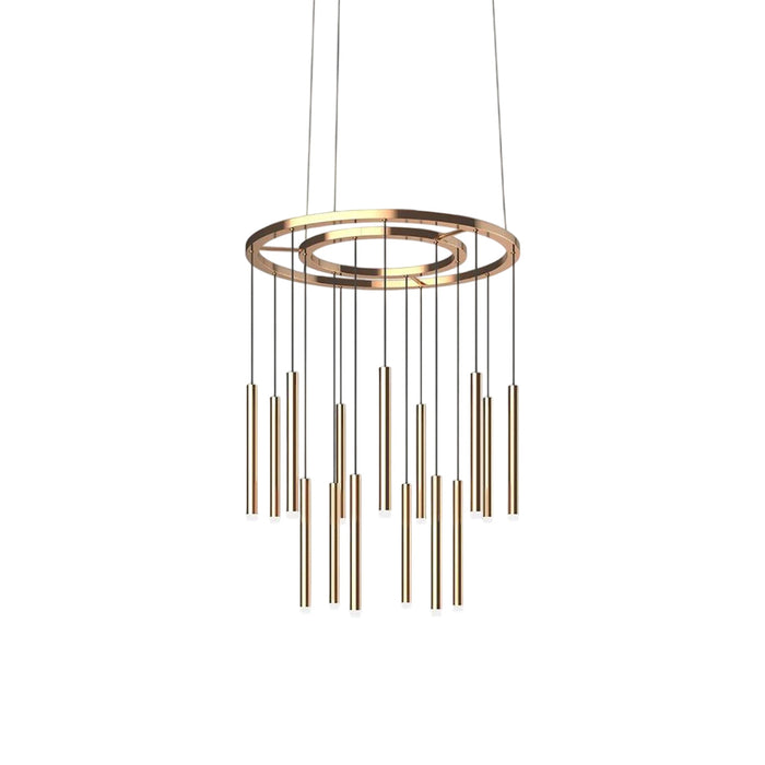 Quint Lustre en Laiton et Acrylique Minimaliste Moderne