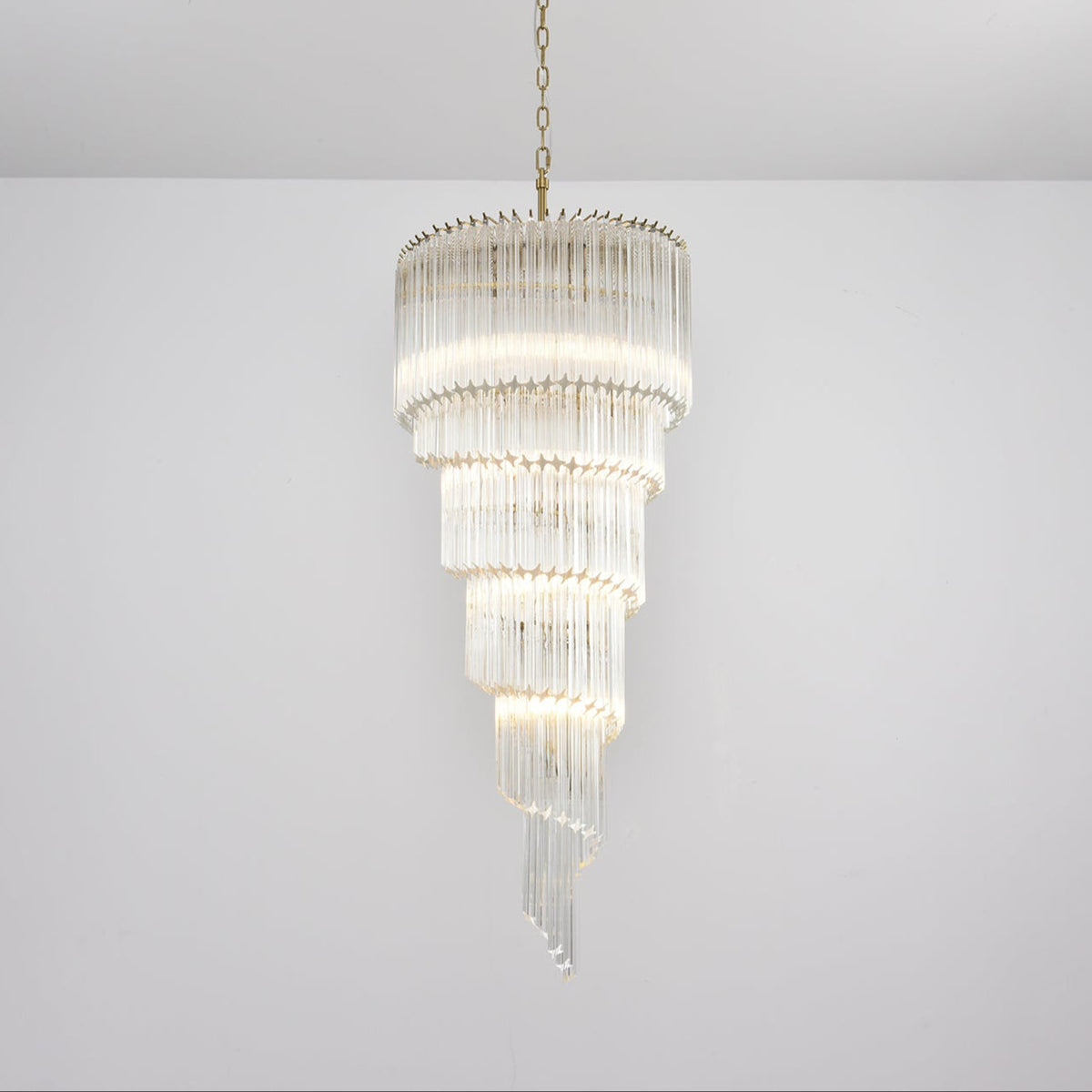 Paisley Lustre Spirale Verre Clair