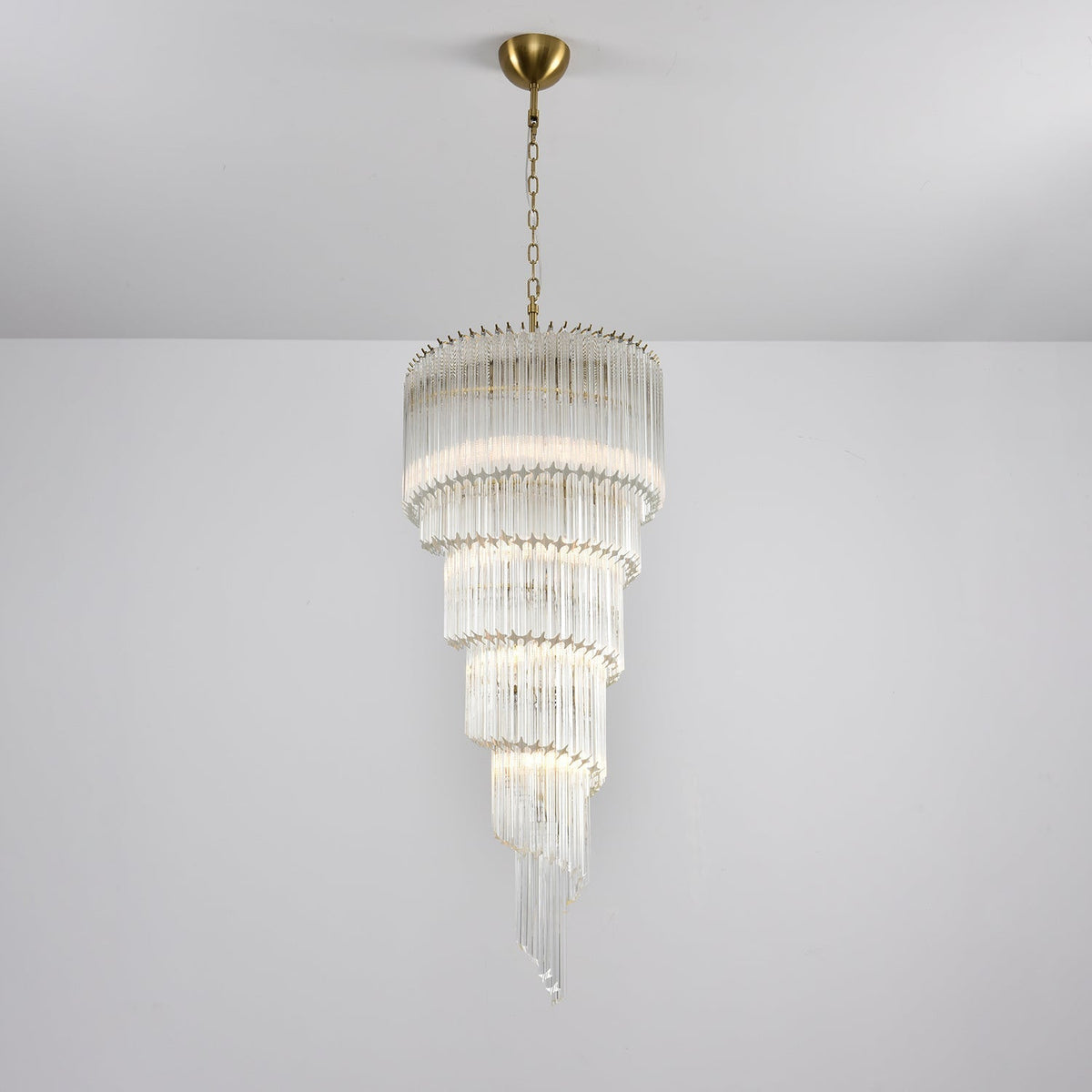 Paisley Lustre Spirale Verre Clair