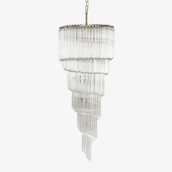 Paisley Lustre Spirale Verre Clair