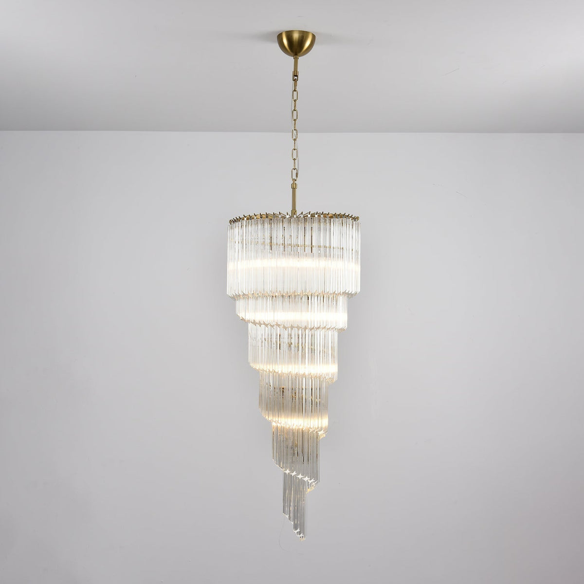 Paisley Lustre Spirale Verre Clair
