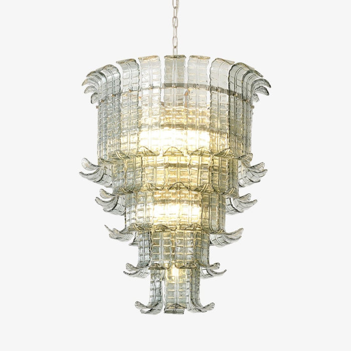 Aurora Lustre Cascade Verre Murano Vintage