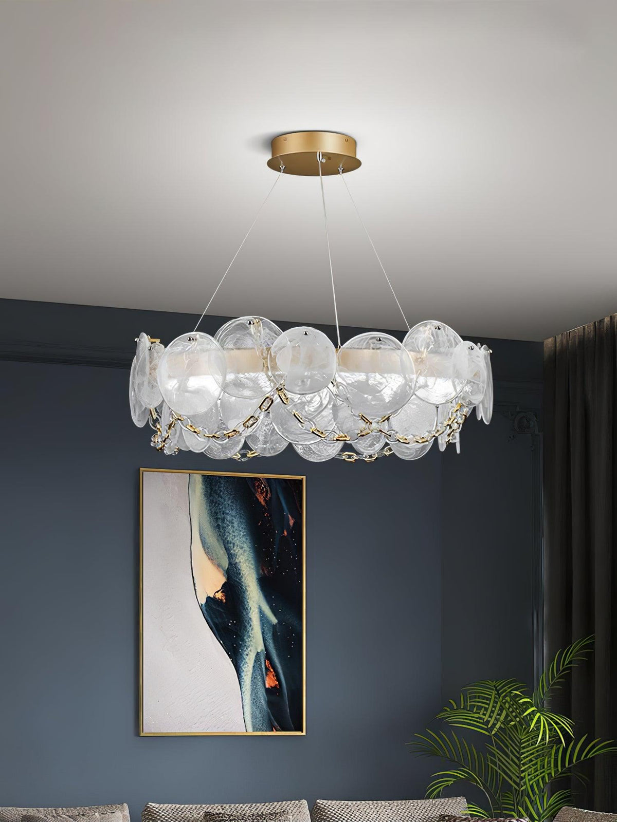 Ruby Lustre en Verre Luxe