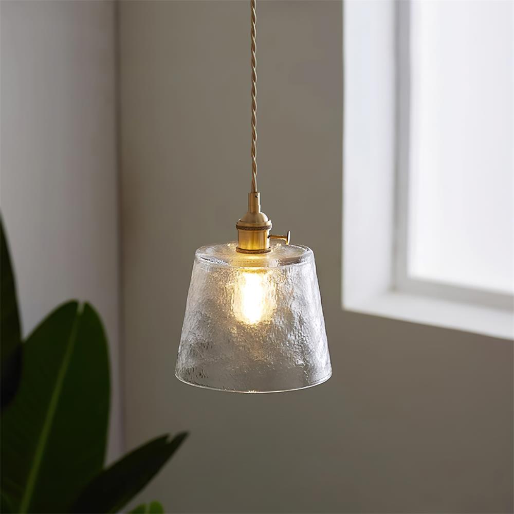 Aura Suspension Vintage Laiton Verre