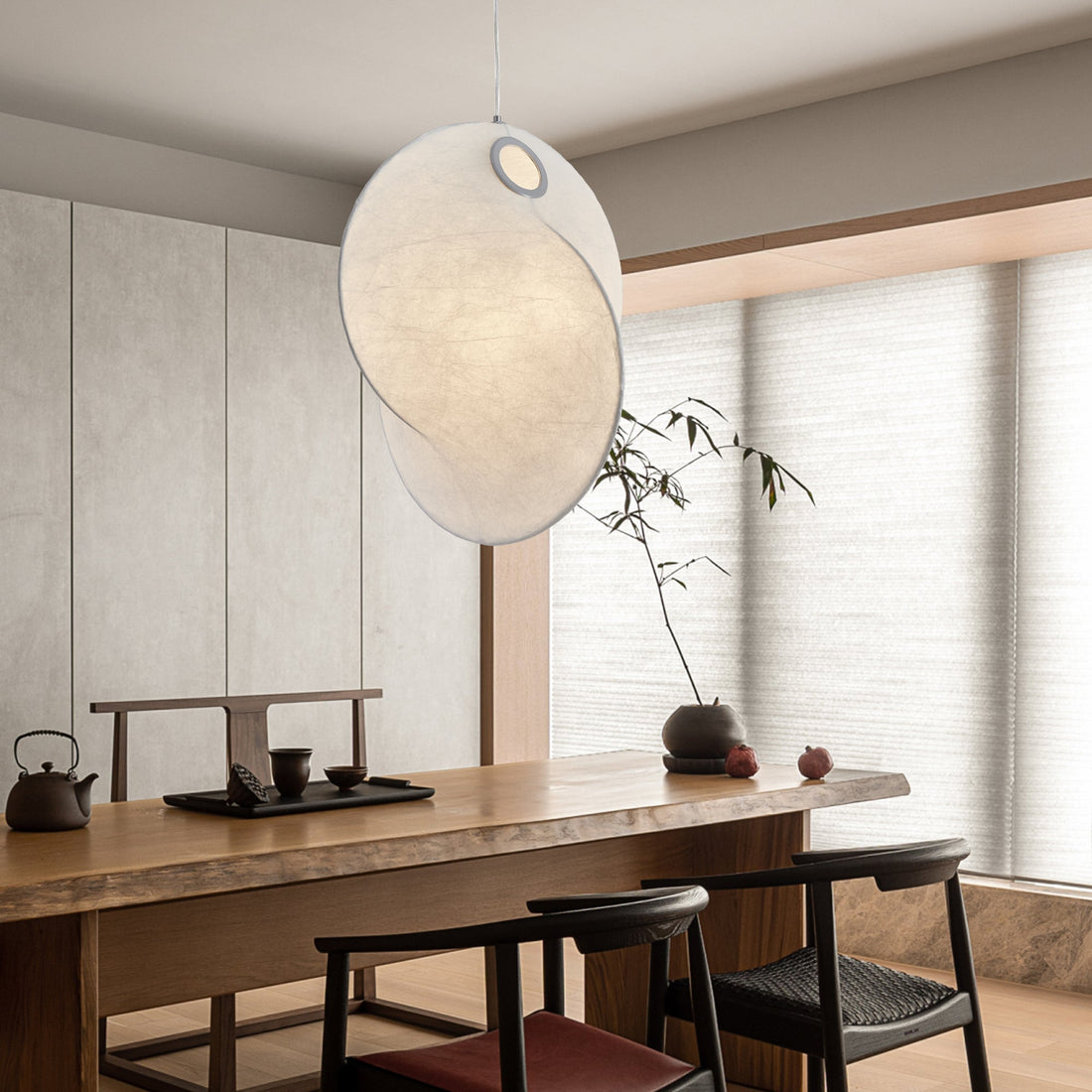 Verine Suspension Sculpturale en Soie de Mûrier