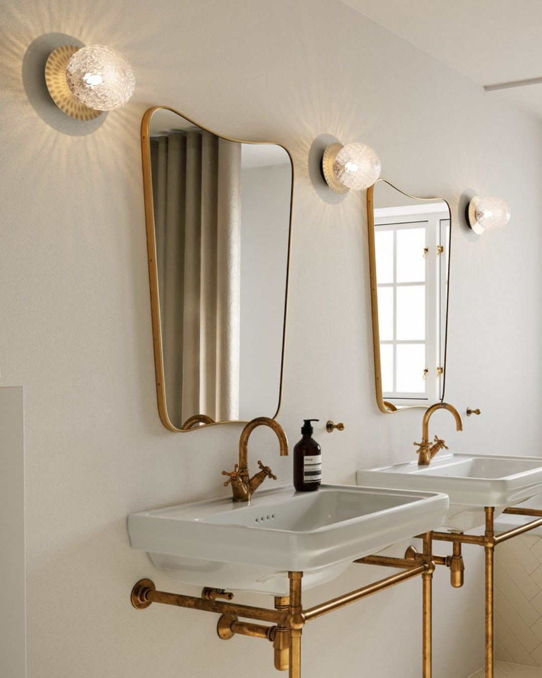 Irinor Applique murale en laiton de style nordique haut de gamme