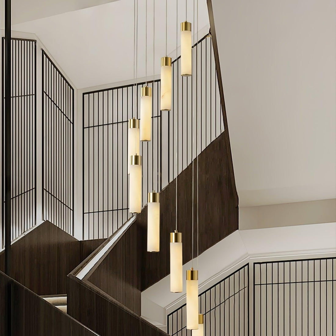 Aurelia Lustre Albâtre pour Escalier